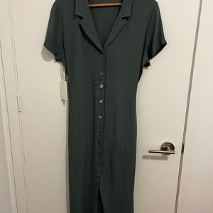 Aritzia Wilfred Shirtdress *NWT* Sage Green, Size Medium